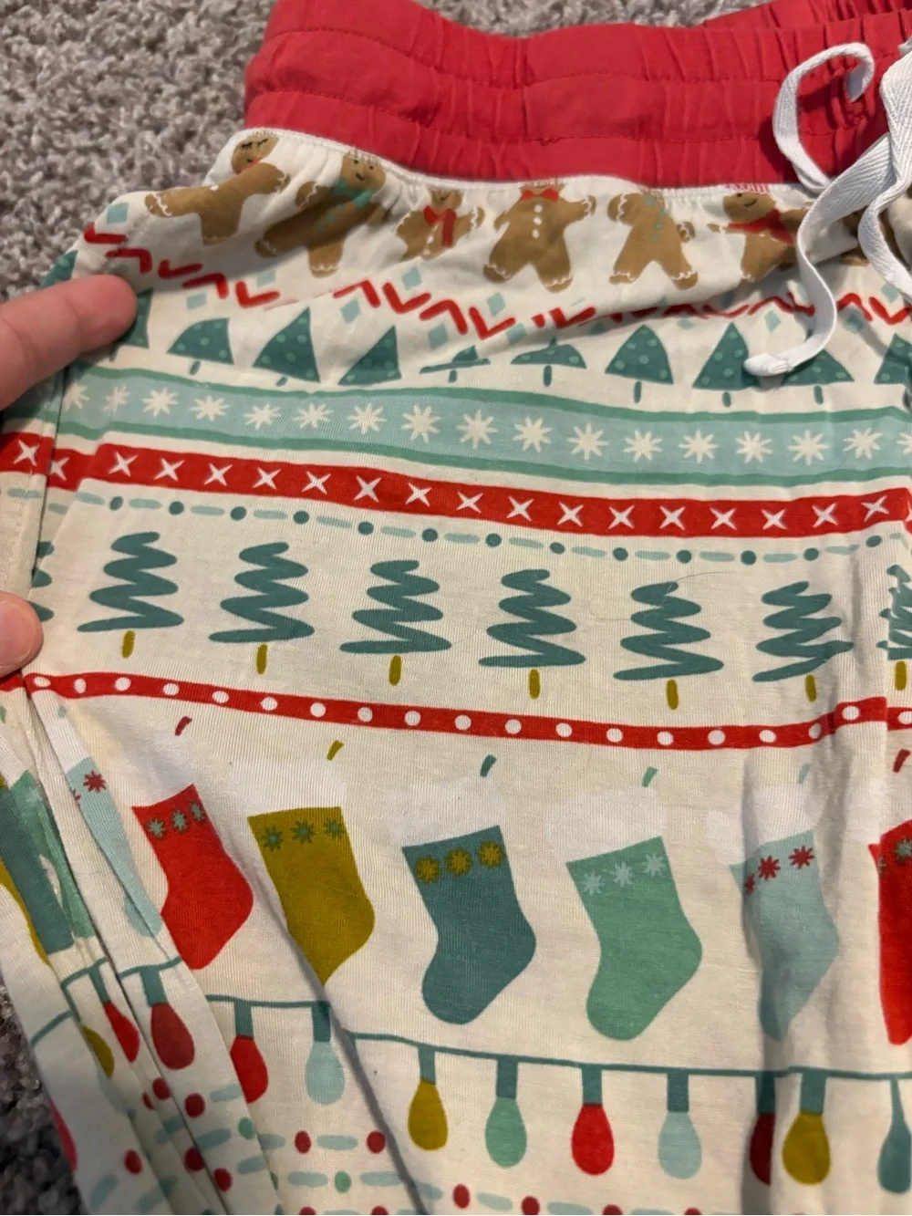 Little Sleepies Christmas Jogger pants // small